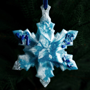 Set of Christmas tree toys "Festive" collection "Christmas" shape and color to choose from, 2 pcs